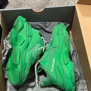 Balenciaga Vibrant Green Athletic Shoes